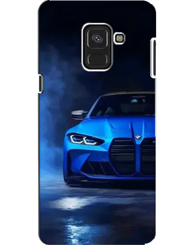 Чехол для Samsung Galaxy A8 2018 (A530F) с картинкой «Голубая BMW M4»