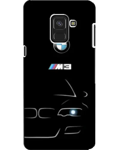 Чехол для Samsung Galaxy A8 2018 (A530F) с картинкой «Минималистичный принт BMW M3»