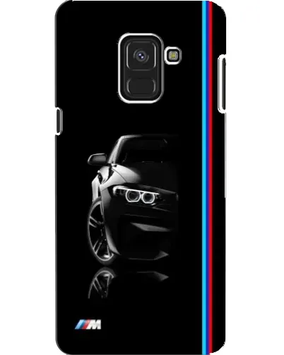 Чехол для Samsung Galaxy A8 2018 (A530F) с картинкой «Силуэт BMW в темноте»