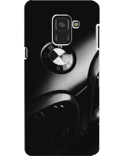 Чехол для Samsung Galaxy A8 2018 (A530F) с картинкой «Эмблема BMW — макро»