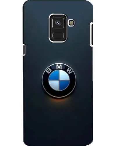 Чехол для Samsung Galaxy A8 2018 (A530F) с картинкой «Логотип BMW — минимализм»