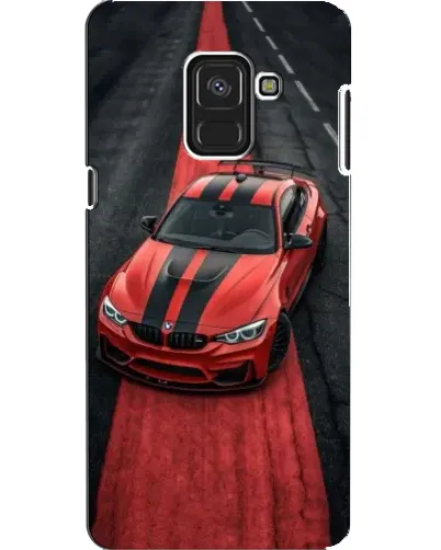 Чехол для Samsung Galaxy A8 2018 (A530F) с картинкой «BMW на красной дорожке»