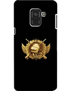 Чохол для Samsung Galaxy A8 2018 (A530F) з картинкою «PUBG — помаранчевий градієнт»