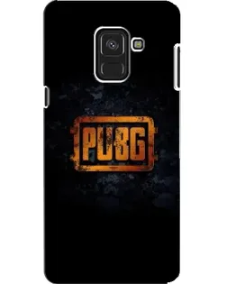 Чохол для Samsung Galaxy A8 2018 (A530F) з картинкою «PUBG — золотий логотип»