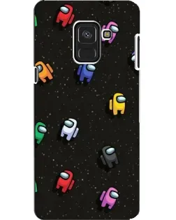 Чохол для Samsung Galaxy A8 2018 (A530F) з картинкою «Космічний патерн Among Us»