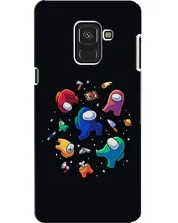 Чехол для Samsung Galaxy A8 2018 (A530F) с картинкой «Among Us космос»