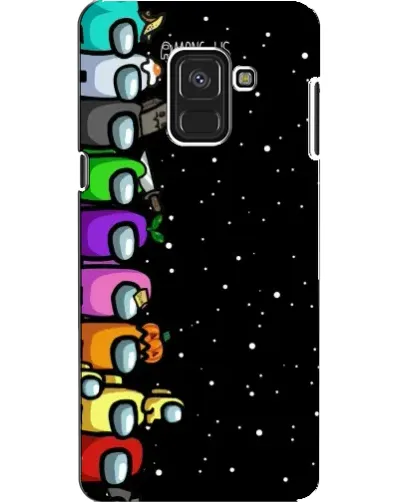 Чехол для Samsung Galaxy A8 2018 (A530F) с картинкой «Команда Among Us»