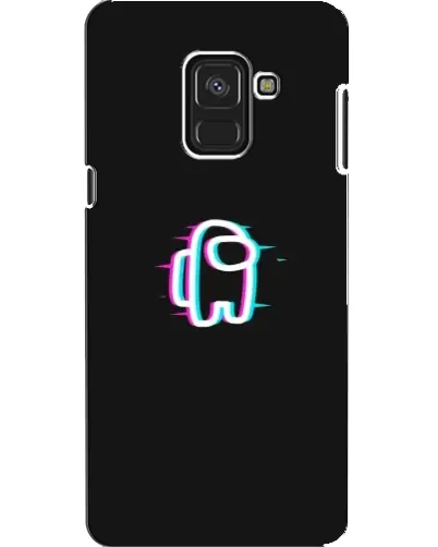 Чехол для Samsung Galaxy A8 2018 (A530F) с картинкой «Among Us неон»