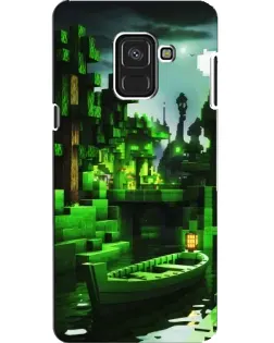 Чохол для Samsung Galaxy A8 2018 (A530F) з картинкою «Minecraft лісовий пейзаж»