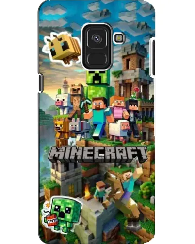 Чехол для Samsung Galaxy A8 2018 (A530F) с картинкой «Замок Minecraft»