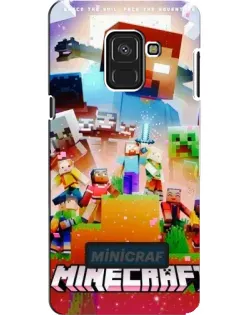Чохол для Samsung Galaxy A8 2018 (A530F) з картинкою «Minecraft герої гри»