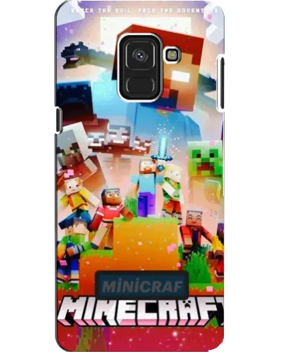 Чехол для Samsung Galaxy A8 2018 (A530F) с картинкой «Minecraft герои игры»