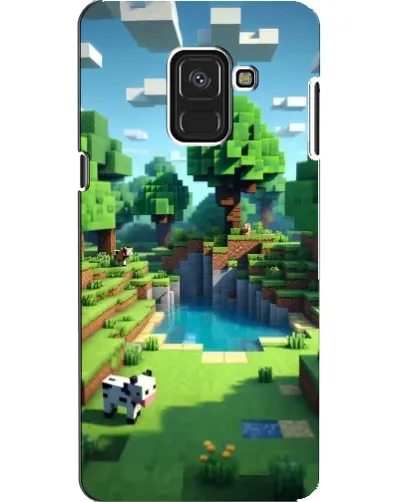 Чехол для Samsung Galaxy A8 2018 (A530F) с картинкой «Minecraft летний день»
