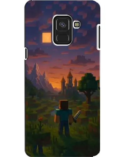 Чехол для Samsung Galaxy A8 2018 (A530F) с картинкой «Стив у башни»