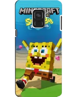 Чохол для Samsung Galaxy A8 2018 (A530F) з картинкою «Губка Боб Minecraft» Чохол для Samsung Galaxy A8 2018 (A530F) з картинкою «Губка Боб Minecraft»