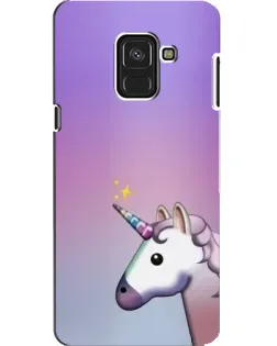 Чехол для Samsung Galaxy A8 2018 (A530F) с картинкой «Единорог градиент» Чехол для Samsung Galaxy A8 2018 (A530F) с картинкой «Единорог градиент»