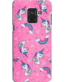 Чехол для Samsung Galaxy A8 2018 (A530F) с картинкой «Unicorn паттерн розовый» Чехол для Samsung Galaxy A8 2018 (A530F) с картинкой «Unicorn паттерн розовый»