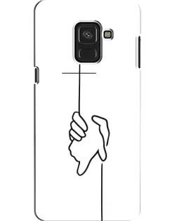 Чехол для Samsung Galaxy A8 2018 (A530F) с картинкой «Рука держит»