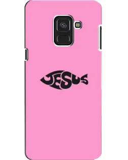 Чехол для Samsung Galaxy A8 2018 (A530F) с картинкой «Розовый символ  Jesus»