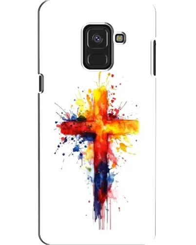 Чехол для Samsung Galaxy A8 2018 (A530F) с картинкой «Акварельный крест» Чехол для Samsung Galaxy A8 2018 (A530F) с картинкой «Акварельный крест»
