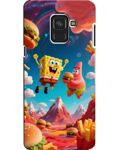 Чехол для Samsung Galaxy A8 2018 (A530F) с картинкой «Космический фастфуд»