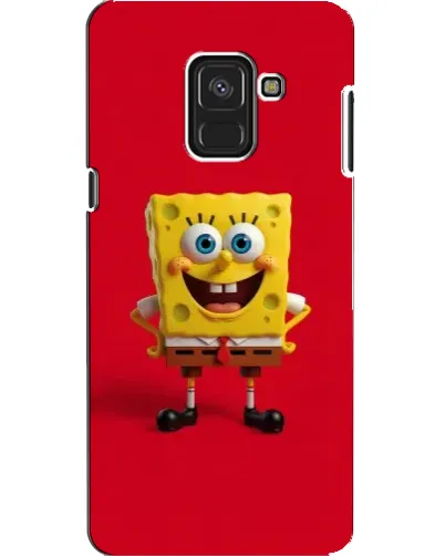 Чехол для Samsung Galaxy A8 2018 (A530F) с картинкой «Спанч Боб на красном»