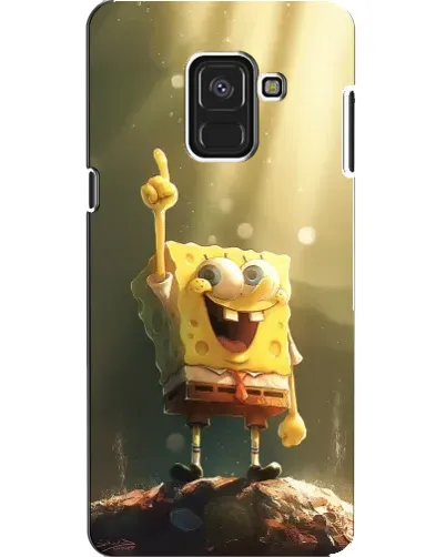 Чехол для Samsung Galaxy A8 2018 (A530F) с картинкой «Сияющий Спанч Боб»