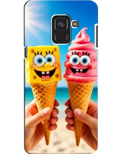 Чехол для Samsung Galaxy A8 2018 (A530F) с картинкой «Спанч Боб мороженое»