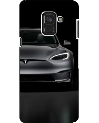 Чехол для Samsung Galaxy A8 2018 (A530F) с картинкой «Tesla Model S Look»