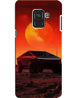 Чехол для Samsung Galaxy A8 2018 (A530F) с картинкой «Cybertruck на Марсе»