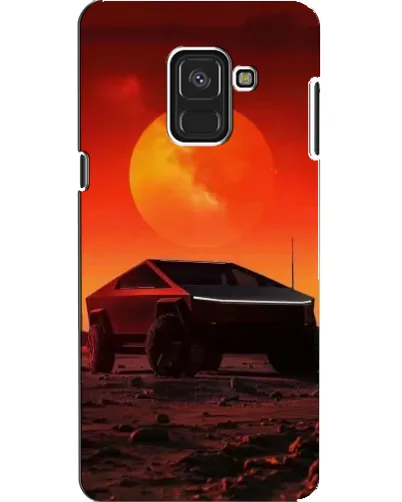 Чехол для Samsung Galaxy A8 2018 (A530F) с картинкой «Cybertruck на Марсе»