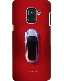 Чехол для Samsung Galaxy A8 2018 (A530F) с картинкой «Tesla Top View»