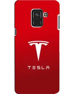 Чехол для Samsung Galaxy A8 2018 (A530F) с картинкой «Tesla Red Classic»