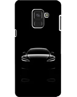 Чехол для Samsung Galaxy A8 2018 (A530F) с картинкой «Силуэт Tesla Night»