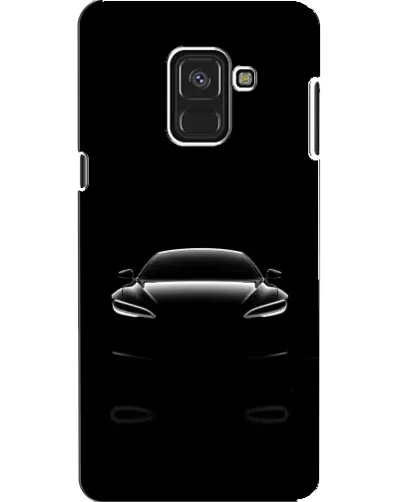 Чехол для Samsung Galaxy A8 2018 (A530F) с картинкой «Силуэт Tesla Night»