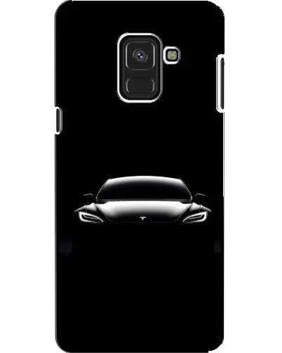Чехол для Samsung Galaxy A8 2018 (A530F) с картинкой «Фары Tesla Night»