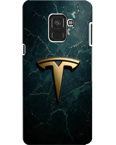 Чехол для Samsung Galaxy A8 2018 (A530F) с картинкой «Мраморная Tesla Gold»