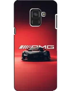 Чехол для Samsung Galaxy A8 2018 (A530F) с картинкой «Mercedes AMG — красная линия»