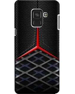 Чехол для Samsung Galaxy A8 2018 (A530F) с картинкой «Mercedes Carbon Grid»