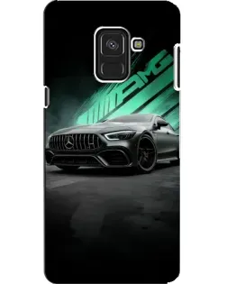 Чехол для Samsung Galaxy A8 2018 (A530F) с картинкой «Темный Mercedes AMG»