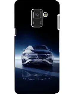 Чехол для Samsung Galaxy A8 2018 (A530F) с картинкой «Ночной Mercedes EQ»