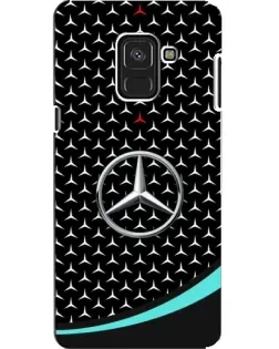 Чехол для Samsung Galaxy A8 2018 (A530F) с картинкой «Mercedes — бирюзовый акцент»