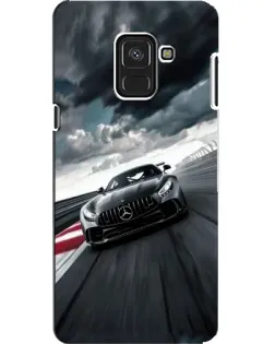 Чехол для Samsung Galaxy A8 2018 (A530F) с картинкой «Гоночный Mercedes AMG»