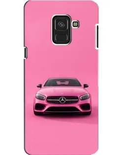 Чехол для Samsung Galaxy A8 2018 (A530F) с картинкой «Розовый Mercedes AMG»