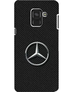 Чехол для Samsung Galaxy A8 2018 (A530F) с картинкой «Карбоновый Mercedes стиль»