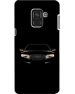 Чехол для Samsung Galaxy A8 2018 (A530F) с картинкой «Audi — ночной контур»