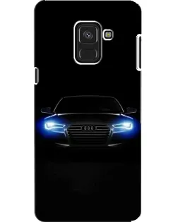 Чехол для Samsung Galaxy A8 2018 (A530F) с картинкой «Audi в неоне»