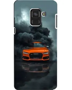 Чехол для Samsung Galaxy A8 2018 (A530F) с картинкой «Audi в облаках дыма»