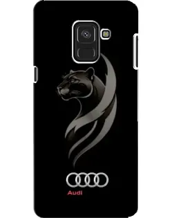 Чехол для Samsung Galaxy A8 2018 (A530F) с картинкой «Графика — пантера и Audi»