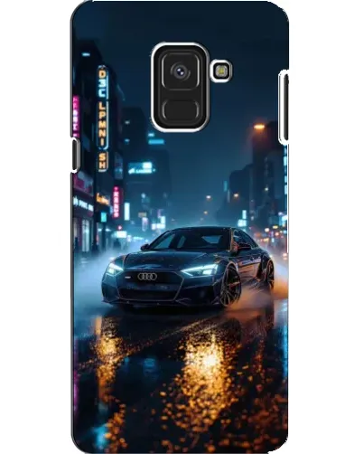 Чехол для Samsung Galaxy A8 2018 (A530F) с картинкой «Ночной город и Audi» Чехол для Samsung Galaxy A8 2018 (A530F) с картинкой «Ночной город и Audi»